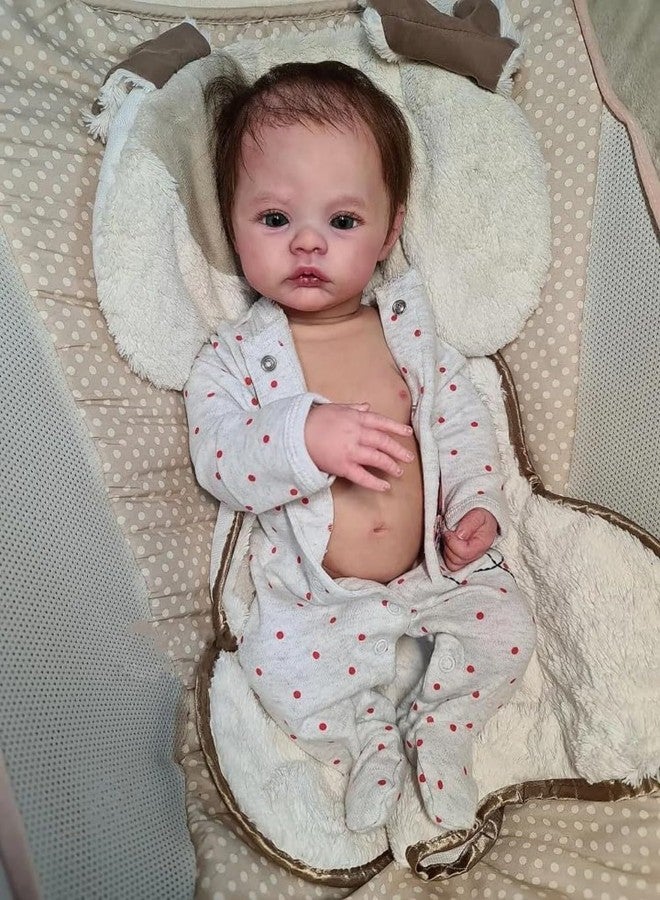 Anano Realistic Baby Dolls Silicone Full Body 18 Inch Soft Life Like Newborn Baby Dolls Girls That Look Real Babies Lifelike Reborn Waterproof Baby Doll Alive Washable - Image 2